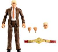 Mattel WWE Figurine articulée Élite Cody Rhodes de 15 cm à Collectionner, avec Accessoires, série 120, 25 Points d’Articulation et Mains interchangeables, JCJ31