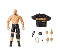 Mattel Mattel WWE Figurine articulée Élite 'Stone Cold' Steve Austin de 15 cm à Collectionner avec Accessoires, Série 122, 25 Points d’Articulation et Mains interchangeables, JHT52
