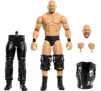 Mattel WWE Figurine Articulée Stone Cold Steve Austin SummerSlam de la Collection Élite, avec Accessoires et éléments pour Assembler la Figurine de Jesse The Body Ventura, JHX79
