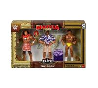 Mattel Figurines WWE Generation Maivia Legacy Elite Collection The Rock – Lot de 3