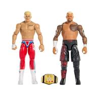 Mattel Coffret WWE Main Event Showdown Cody Rhodes vs Solo Sikoa, 2 figurines 15 cm, série 24 JHJ54