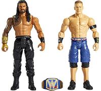 Mattel WWE Roman Reigns vs John Cena Championship Showdown Lot de 2 figurines avec championnat universel, 15,2 cm