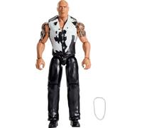 Mattel WWE The Rock Figurine d'action Main Event Series #156, Superstar de collection de 15,2 cm avec 14 points d'articulation et look réaliste