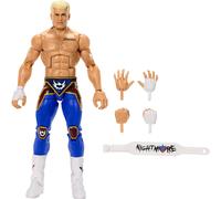 Mattel WWE Top Picks Elite Ensemble de figurines et accessoires « The American Nightmare » Cody Rhodes 15,2 cm à collectionner avec mains interchangeables, anneau et 25 points d'articulation