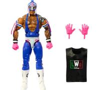 Mattel WWE Top Picks Elite Ensemble de figurines et accessoires Rey Mysterio de 15,2 cm à collectionner avec mains interchangeables, anneau et 25 points d'articulation