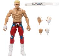 Mattel WWE Top Picks Elite Ensemble de Figurines et Accessoires « The American Nightmar » Cody Rhodes de 15,2 cm à Collectionner avec Mains interchangeables, Anneau et 25 Points d'articulation, HTX74