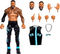 Mattel WWE Ultimate Edition Ensemble de Figurines et Accessoires Jey USO 15,2 cm à Collectionner avec têtes et Mains interchangeables, 30 Points d'articulation