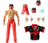 Mattel WWE Ultimate Edition Figurine d'action et accessoires, 15,2 cm dans l'ensemble de collection Great Muta, têtes et mains interchangeables, 30 points d'articulation