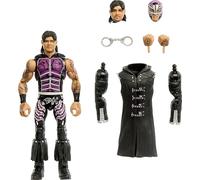 Mattel WWE Ultimate Edition Figurine et accessoires, ensemble de collection Dominik Mysterio de 15,2 cm, têtes et mains interchangeables, 30 points d'articulation