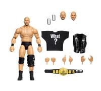 Mattel WWE Ultimate Edition Figurine Stone Cold Steve Austin | Ensemble avec avec Flash McQueen Steve Austin 15 cm, têtes et mains interchangeables, 30 articulations, JHW02