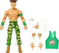 Mattel WWE x Street Fighter Figurines articulées et Accessoires, John Cena dans Le rôle de Guile, Coffret Figurines Elite de 15 cm à Collectionner, JLD73