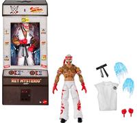 Mattel WWE x Street Fighter Figurines articulées et Accessoires, Rey Mysterio dans Le rôle de RYU, Coffret Figurines Elite de 15 cm à Collectionner, JLD72