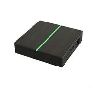 Matter for Smart Hub pour passerelle pour appareils Zigbee - Télécommande IR multi-plateforme pour Alexa pour Google Home - Système filaire compact 90 mm noir