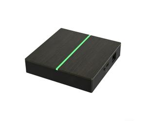 Matter for Smart Hub pour passerelle pour appareils Zigbee - Télécommande IR multi-plateforme pour Alexa pour Google Home - Système filaire compact 90 mm noir