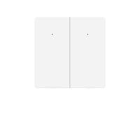 Matter Interrupteur WiFi intelligent à grand bouton neutre avec application activée par minuterie/commande vocale, interrupteur d'éclairage Matter Homekit (2 gangs)