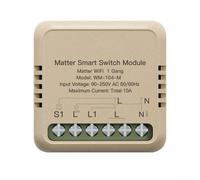 Matter Module de commutateur intelligent WiFi, compatible avec HOMEKIT pour Alexa pour Smartthings pour Tuya, rénovation à faire soi-même pour interrupteurs à bascule traditionnels, minuterie à
