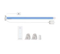 Matter Moteur de store à rouleau WiFi pour tube de 17/25/28 mm, alimentation enfichable, compatible avec l'application Home Google Home SmartThings App/Voix/télécommande (moteur + télécommande 9
