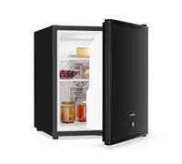 Klarstein Mini-frigo Matterhorn Breeze 44 L, porte en verre, silencieux, clayettes réglables, Noir