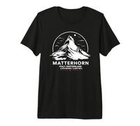 Matterhorn Montagne Italie Suisse Alpinisme T-Shirt Haut de Gamme