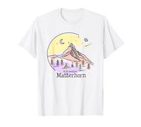 Matterhorn Zermatt Suisse Randonnée en Montagne Ski Souvenir T-Shirt
