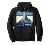 Matterhorn Zermatt Suisse Wallis Randonnée Souvenir Cool Mountain Sweat à Capuche
