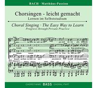 MATTHAUS Passion CHORSINGEN Bas Chant (CD) [Import]