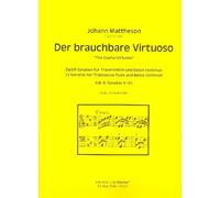 Mattheson, Johann: Der brauchbare Virtuose Band 4 - Sonaten Nr.10-12 für Traversflöte und Bc Partitur und Stimmen (Bc
