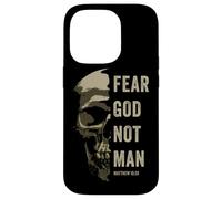 Matthew 10:2 Fear God Not Man - Christian Faith Bible Gospel Coque pour iPhone 14 Pro