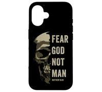 Matthew 10:2 Fear God Not Man - Christian Faith Bible Gospel Coque pour iPhone 16