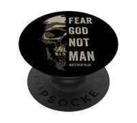 Matthew 10:2 Fear God Not Man - Christian Faith Bible Gospel PopSockets PopGrip Adhésif