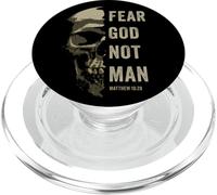 Matthew 10:2 Fear God Not Man - Christian Faith Bible Gospel PopSockets PopGrip pour MagSafe