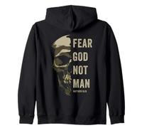 Matthew 10:2 Fear God Not Man - Christian Faith Bible Gospel Sweat à Capuche