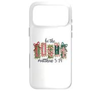 Matthew 5:14 Patchwork Noël Bible Verse Vacances Coque pour iPhone 17 Pro Max