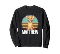 Matthew - Beau nom de garçon avec Un Lion Mignon Sweatshirt