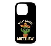 Matthew Gifts Nom personnalisé pour Anniversaire Coque pour iPhone 14 Pro