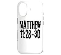 Matthieu 11:28-30 Verse de la Bible Paroles des Dieux Coque pour iPhone 17