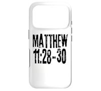 Matthieu 11:28-30 Verse de la Bible Paroles des Dieux Coque pour iPhone 17 Pro