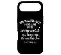 Matthieu 4:4 Chaque Parole de Dieu provient des Écritures et des versets de la Bible Coque pour iPhone Air