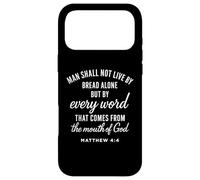 Matthieu 4:4 Chaque Parole de Dieu provient des Écritures et des versets de la Bible Coque pour iPhone 17 Pro Max