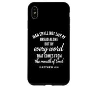 Matthieu 4:4 Chaque Parole de Dieu provient des Écritures et des versets de la Bible Coque pour iPhone XS Max