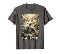 Matthieu 5:16 Laissez Votre lumière Briller l'art chrétien T-Shirt