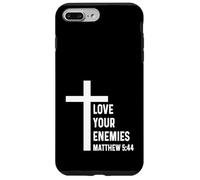 Matthieu 5:44 5 44 Dieu Jésus Croix Amour Ennemis Chrétien Coque pour iPhone 7 Plus/8 Plus