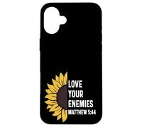 Matthieu 5:44 5 44 Dieu Jésus Croix Chrétienne Amour Ennemis Coque pour iPhone 16 Plus