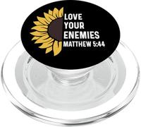 Matthieu 5:44 5 44 Dieu Jésus Croix Chrétienne Amour Ennemis PopSockets PopGrip pour MagSafe