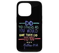 Matthieu 7 12 Faites aux Autres la règle d'or Coque pour iPhone 13 Pro