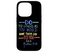 Matthieu 7 12 Faites aux Autres la règle d'or Coque pour iPhone 14 Pro