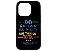 Matthieu 7 12 Faites aux Autres la règle d'or Coque pour iPhone 15 Pro