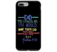 Matthieu 7 12 Faites aux Autres la règle d'or Coque pour iPhone 7 Plus/8 Plus