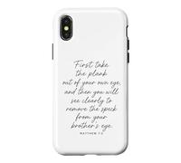 Matthieu 7:5 : Tout d'abord, sortez la Planche de Votre Propre œil Coque pour iPhone X/XS