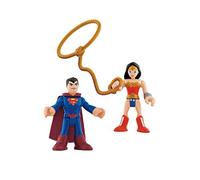 Mattle DRN36 - Assortiment de figurines Batman Super Friends - Superman & Wonder Woman